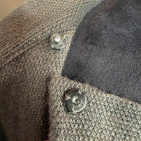 Tahari Merino Wool Blend Asymmetrical Sweater Tunic Olive Green Women’s S - Picture 8 of 12